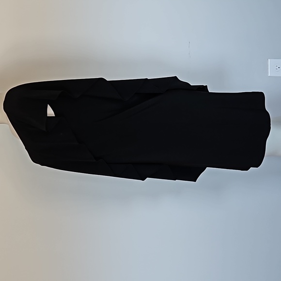 Dressbarn black sleeveless one shoulder stretchy dress-8 - Picture 4 of 9